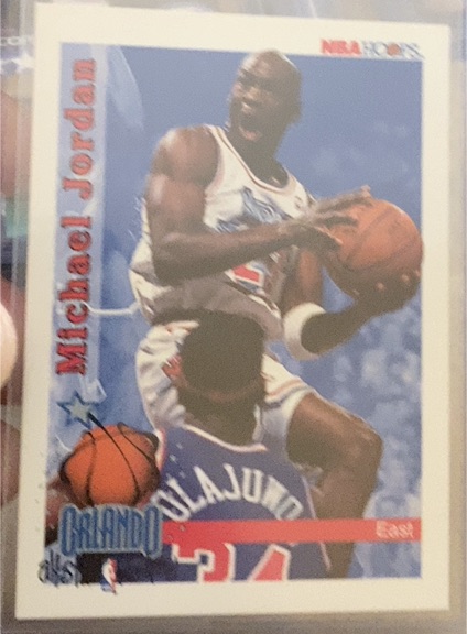 1991 NBA Hoops #258 Michael Jordan — front