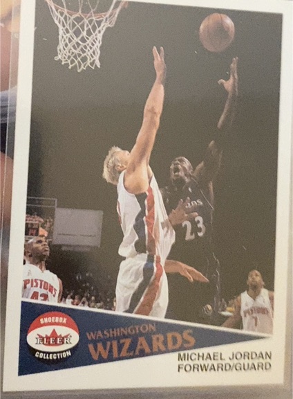 1995 Fleer Shoebox Collection Michael Jordan Washington Wizards — front