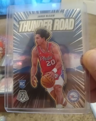 2023 Panini Mosaic Thunder Road #Jared McCain — front