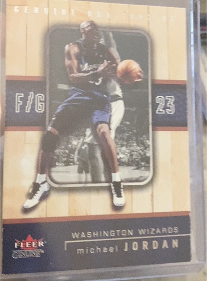 2001 Fleer Genuine F/G 23 Michael Jordan — front