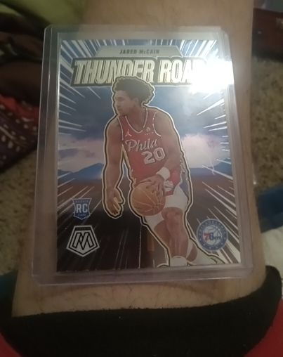 2023 Panini Mosaic Thunder Road #Thunder Road Jared McCain — front