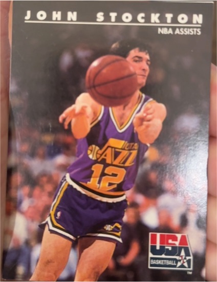 1992 USA Basketball #12 John Stockton — front