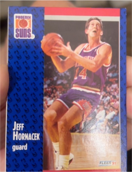 1991 Fleer #91 Jeff Hornacek — front