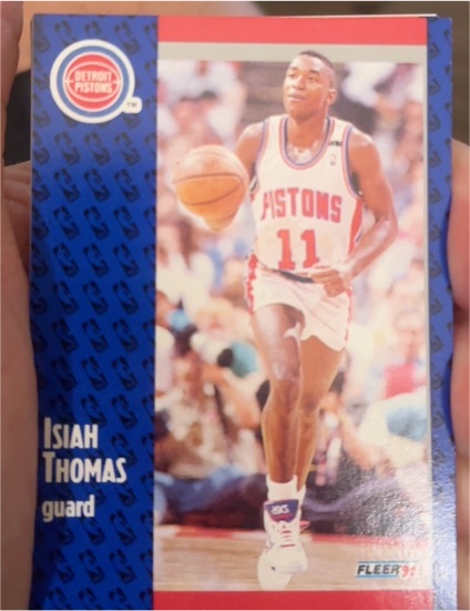 1991 Fleer #91 Isiah Thomas — front