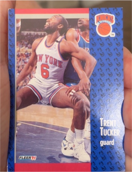 1991 Fleer #6 Trent Tucker — front