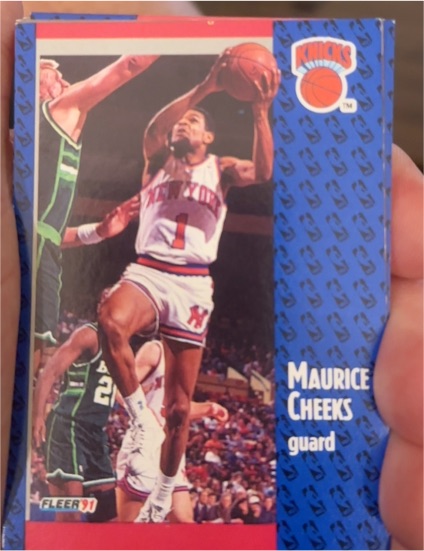1991 Fleer #1 Maurice Cheeks — front