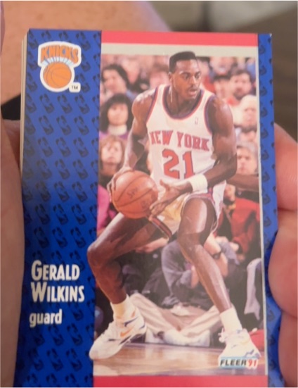 1991 Fleer #21 Gerald Wilkins — front