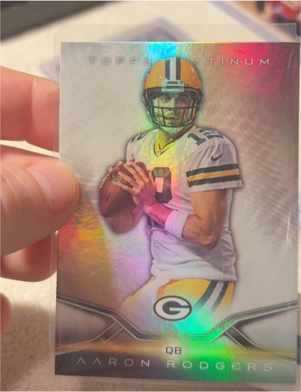 2012 Topps Platinum #1 Aaron Rodgers — front