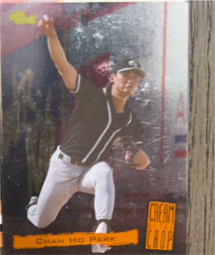 1994 Fleer Cream of the Crop #C-1 Chan Ho Park — front