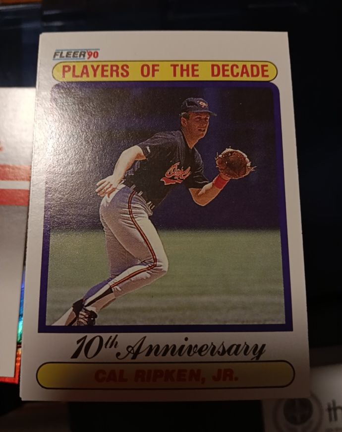 1990 Fleer Players of the Decade Cal Ripken, Jr. — front