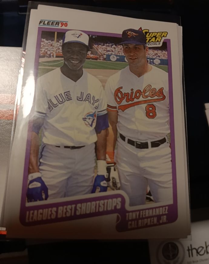 1990 Fleer Super Star Specials Tony Fernandez Cal Ripken Jr. — front