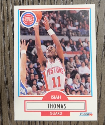 1990 Fleer #11 Isiah Thomas — front