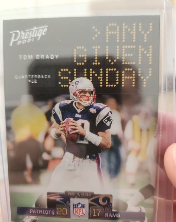 2021 Panini Prestige Any Given Sunday Tom Brady — front