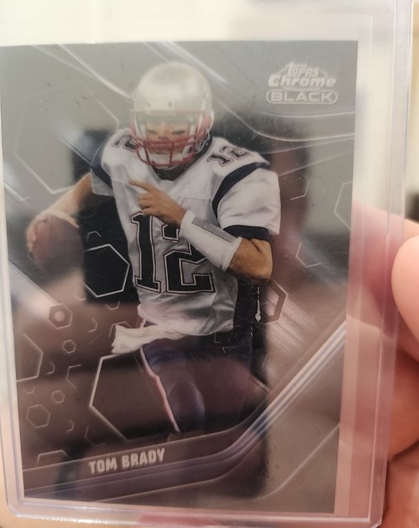 2000 Topps Chrome Black #150 Tom Brady — front