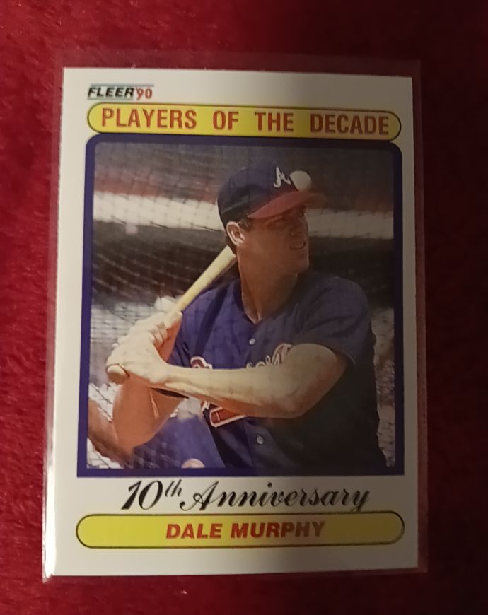 1990 Fleer #10 Dale Murphy — front