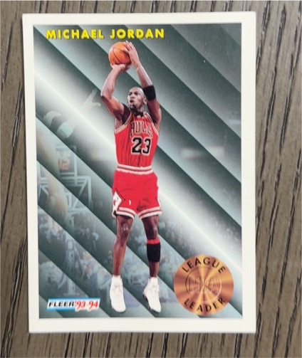 1993 Fleer #93 Michael Jordan — front