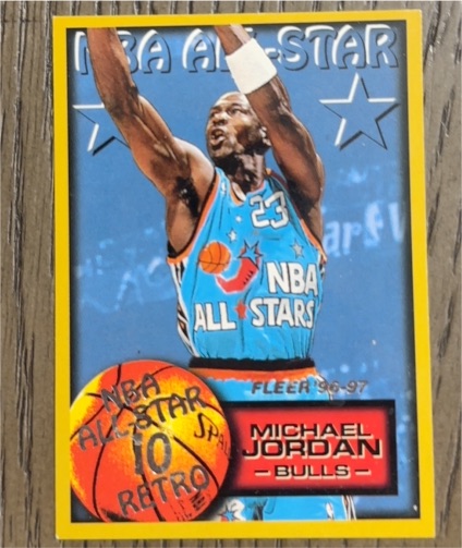 1996-97 Fleer #10 Michael Jordan NBA All-Star — front