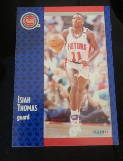 1991 Fleer #11 Isiah Thomas — front
