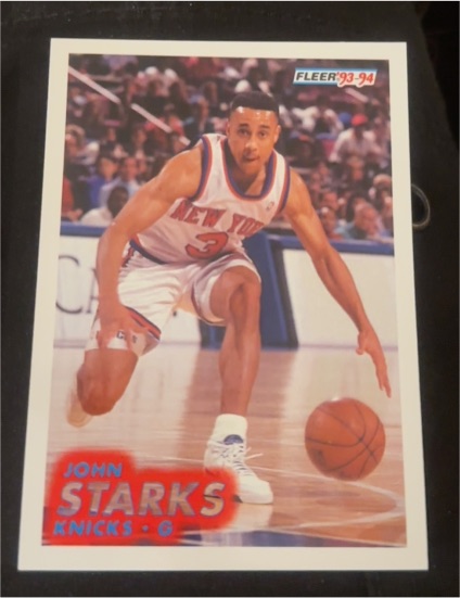 1993-94 Fleer #3 John Starks — front