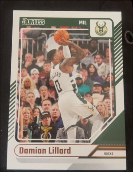 2022 Donruss #MIL-10 Damian Lillard — front