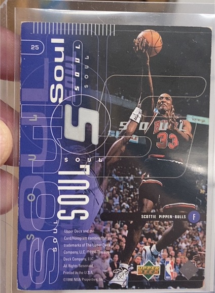 1998 Upper Deck Soul 5 #25 Scottie Pippen — front