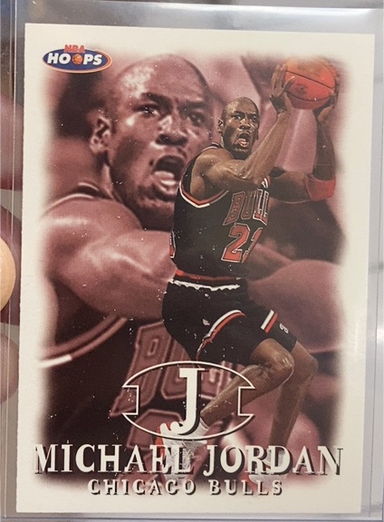 1993 NBA Hoops #J Michael Jordan — front
