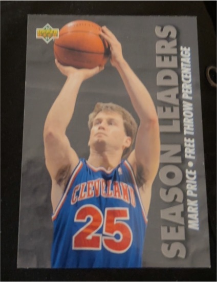 1990 Upper Deck #25 Mark Price Season Leaders — front