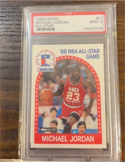 1989 Hoops #21 Michael Jordan All-Star — front