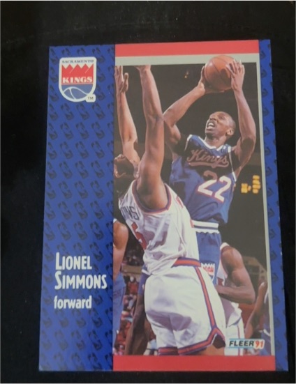 1991 Fleer #22 Lionel Simmons — front