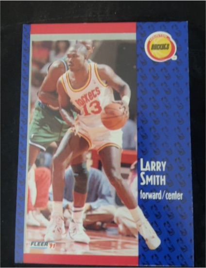 1991 Fleer #13 Larry Smith — front
