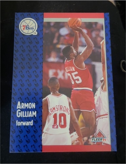 1991 Fleer #91 Armon Gilliam — front