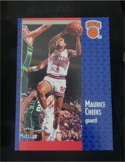 1991 Fleer #91 Maurice Cheeks — front