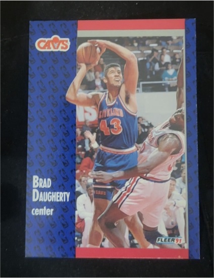 1991 Fleer #43 Brad Daugherty — front