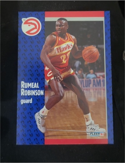 1991 Fleer #91 Rumeal Robinson — front