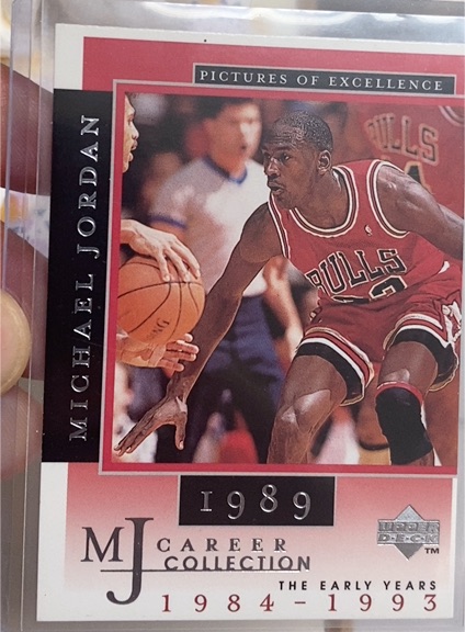 1989 Upper Deck Pictures of Excellence Michael Jordan — front