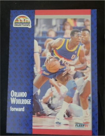 1991 Fleer #91 Orlando Woolridge — front