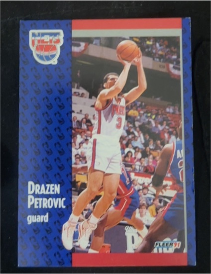 1991 Fleer #71 Drazen Petrovic — front