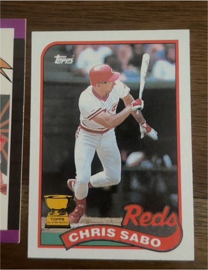 1989 Topps #1 Chris Sabo — front