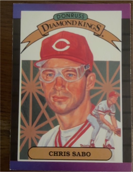1991 Donruss Diamond Kings #DK-3 Chris Sabo — front