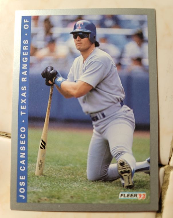 1993 Fleer #Jose Canseco Texas Rangers — front