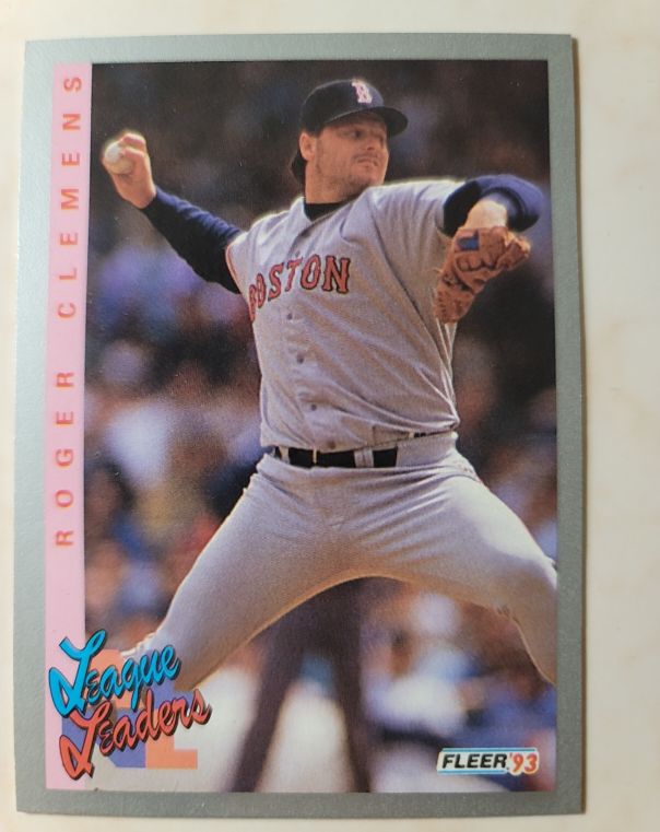 1993 Fleer #LL2 Roger Clemens League Leaders — front