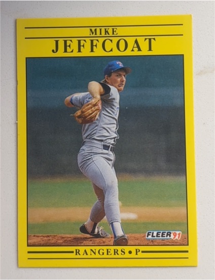1991 Fleer #91 Mike Jeffcoat — front