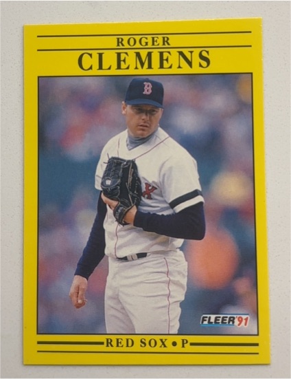 1991 Fleer #P Roger Clemens — front