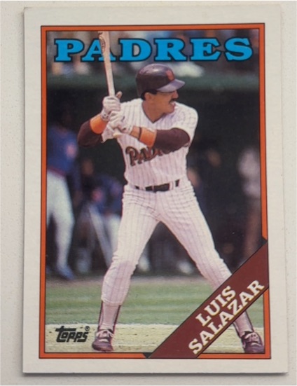 1988 Topps #244 Luis Salazar — front