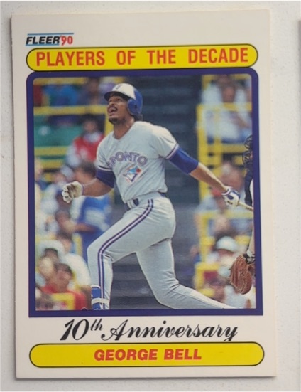 1990 Fleer Players of the Decade #George Bell — front