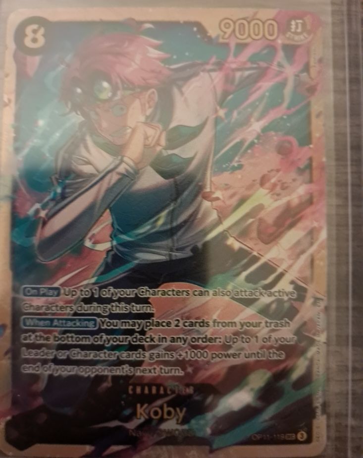Weiss Schwarz OP11-119 Koby — front