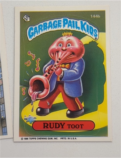 1986 Topps Garbage Pail Kids #144b Rudy Toot — front