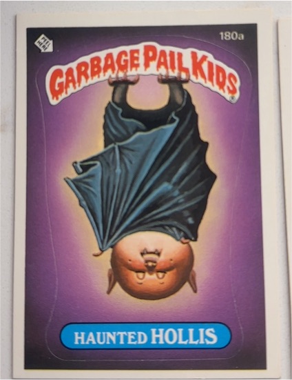 1985 Garbage Pail Kids #180a Haunted Hollis — front