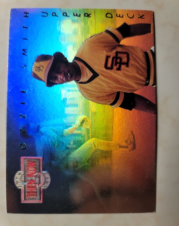 1995 Upper Deck Then and Now #H-1 Ozzie Smith — front