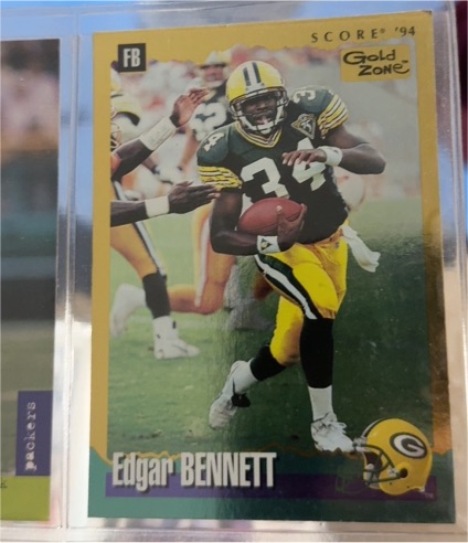 1994 Score #34 Edgar Bennett — front